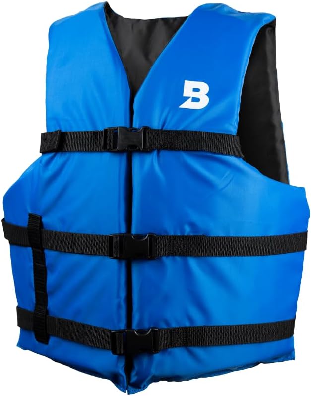 BLUESTORM Universal General Boating Life Jacket for Adults | US Coast Guard (USCG) Approved Type 3 Universal Foam Life Vest Preserver (PFD)